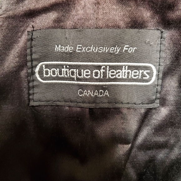 Green Leather Coat - Picture 5 of 8